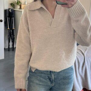 Trendy Collared Sweater